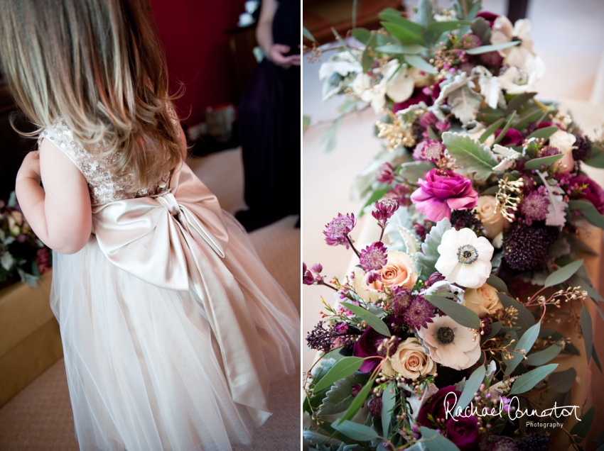 Professional colour photograph of Sarah and Johnathan's Christmas wedding at Stapleford Park by Rachael Connerton Photography