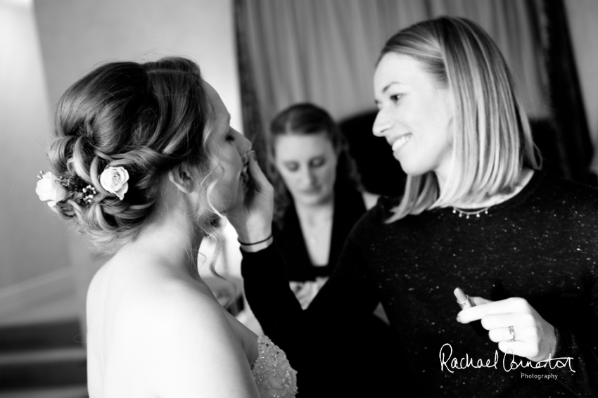 Professional colour photograph of Sarah and Johnathan's Christmas wedding at Stapleford Park by Rachael Connerton Photography