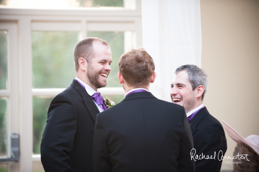 Professional colour photograph of Sarah and Johnathan's Christmas wedding at Stapleford Park by Rachael Connerton Photography