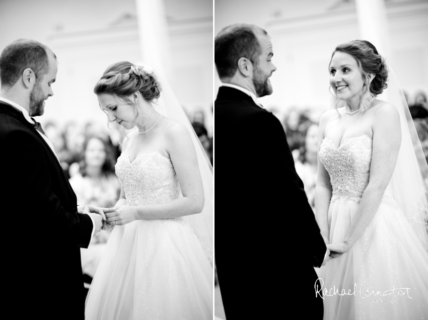 Professional colour photograph of Sarah and Johnathan's Christmas wedding at Stapleford Park by Rachael Connerton Photography