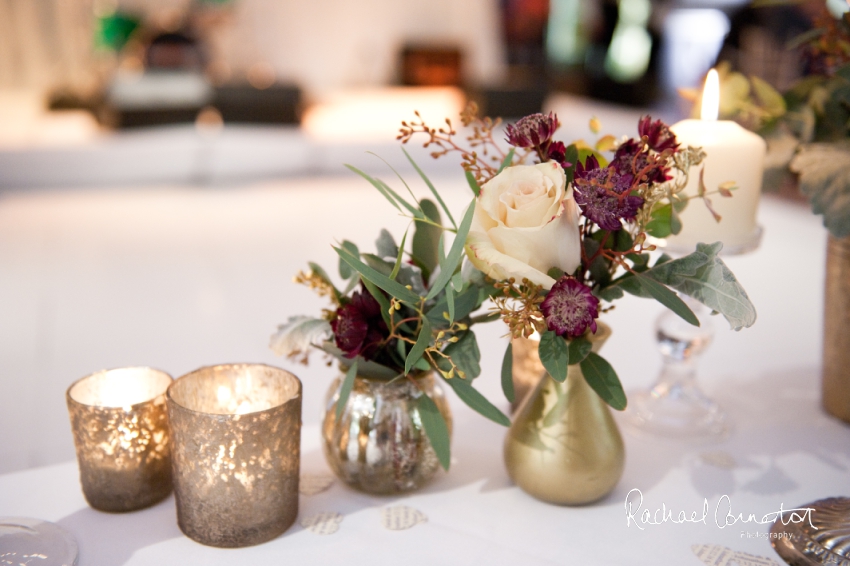 Professional colour photograph of Sarah and Johnathan's Christmas wedding at Stapleford Park by Rachael Connerton Photography