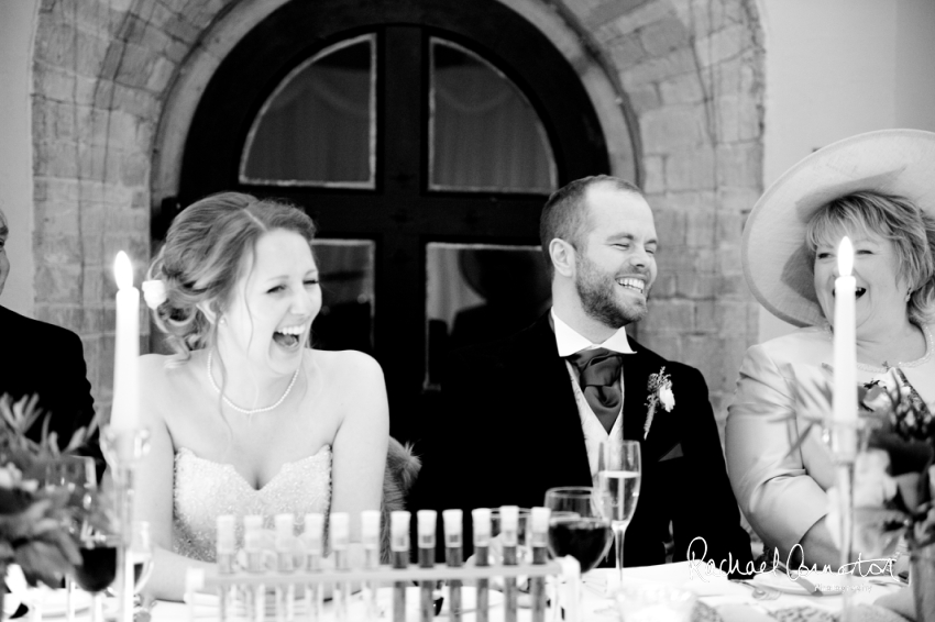 Professional colour photograph of Sarah and Johnathan's Christmas wedding at Stapleford Park by Rachael Connerton Photography