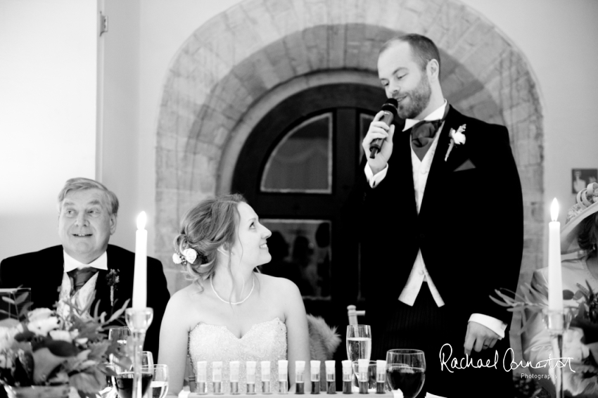 Professional colour photograph of Sarah and Johnathan's Christmas wedding at Stapleford Park by Rachael Connerton Photography
