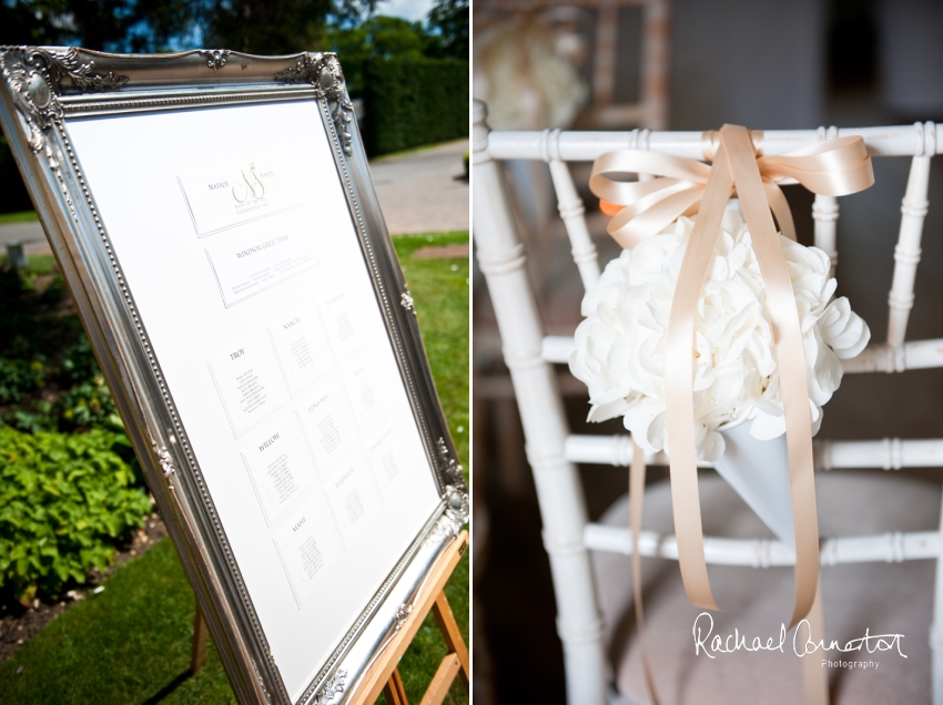 Professional colour photograph of Natalie and Simon's wedding at Ellenborough Park, Cheltenham by Rachael Connerton Photography