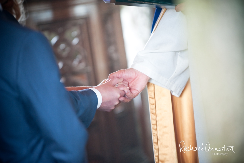 Professional colour photograph of Holly and Chris' Cornwall beach wedding at Palhawn Fort by Rachael Connerton Photography